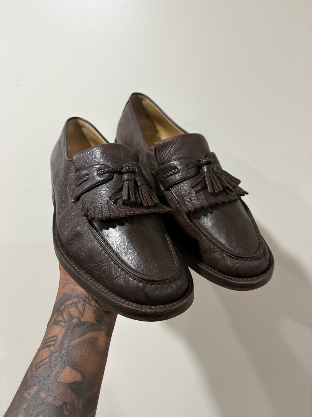 Vintage Renzo Favero Leather Tassel Loafers - Picture 2 of 3